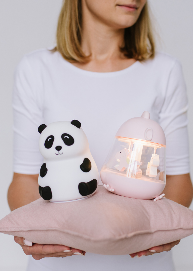 Lampa de Veghe Urs Panda din Silicon cu USB tip C 52-0059 Rabbit & Friends