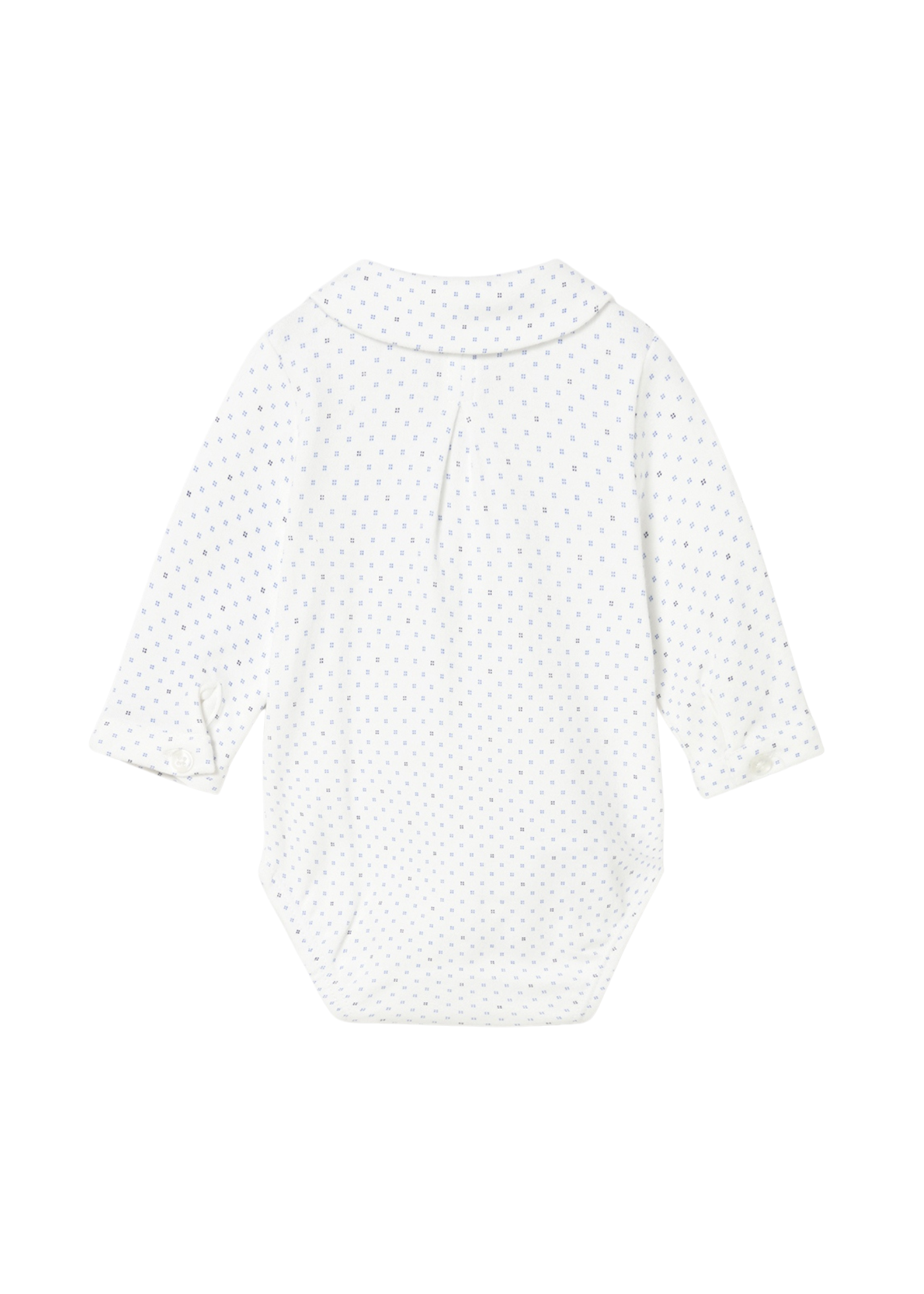 Body Crem cu Guler si Maneca Lunga Crem cu Imprimeu Albastru 2727 Mayoral