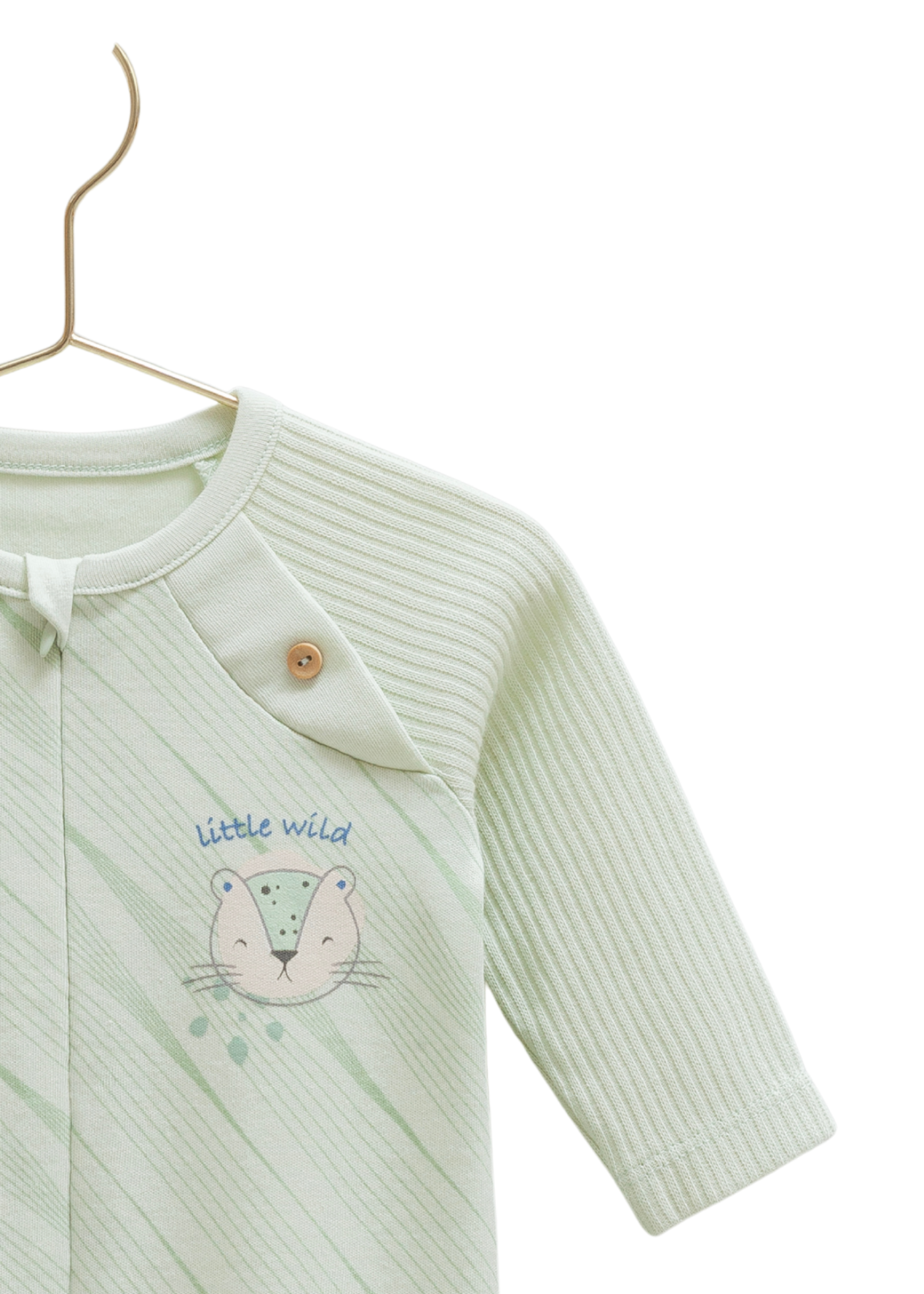 Salopeta Lunga Verde cu Tigru cu Fermoar TE1833 Mell Sweet Baby