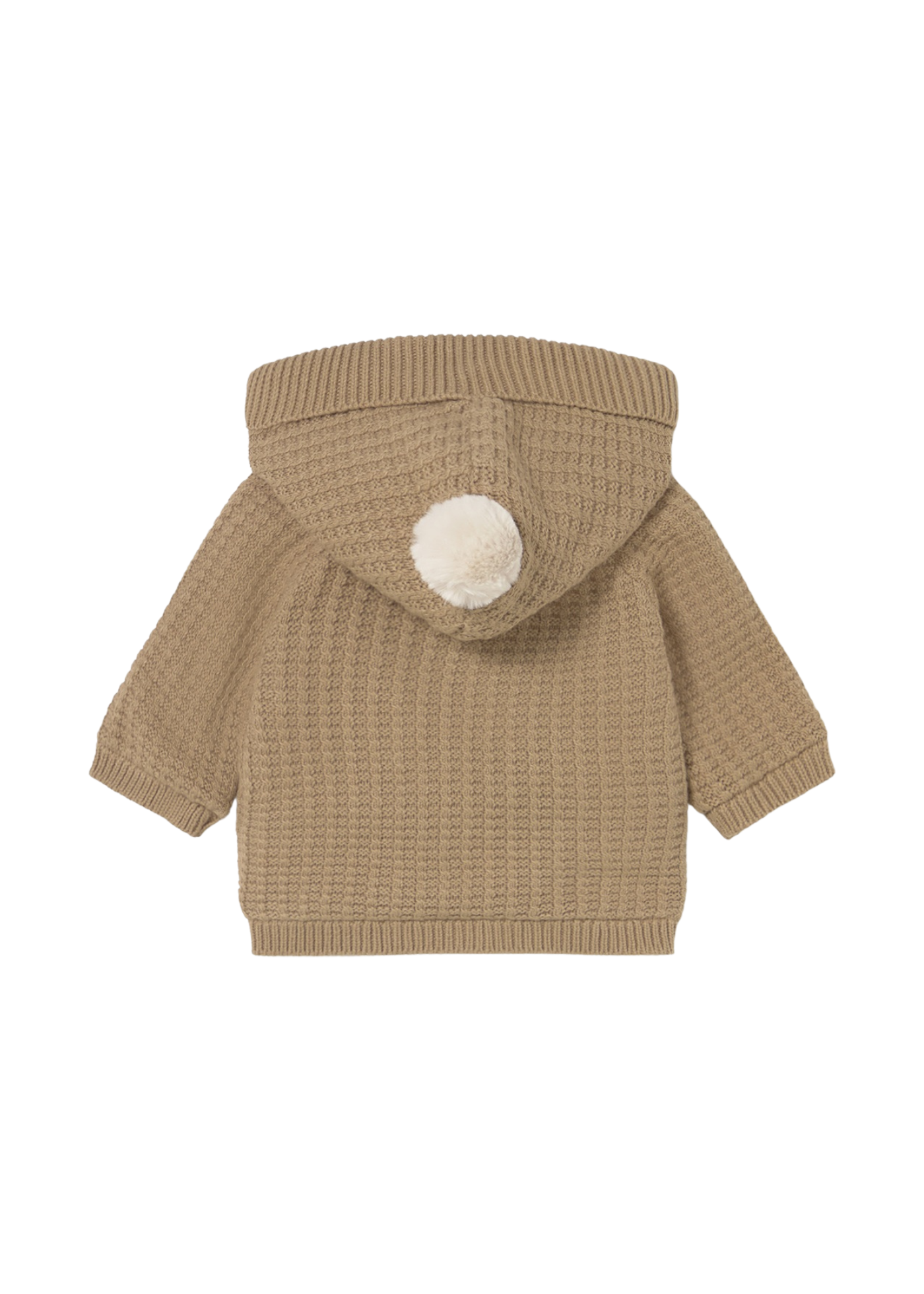 Cardigan Tricotat Maro cu Gluga si Captuseala din Blana 2330 Mayoral