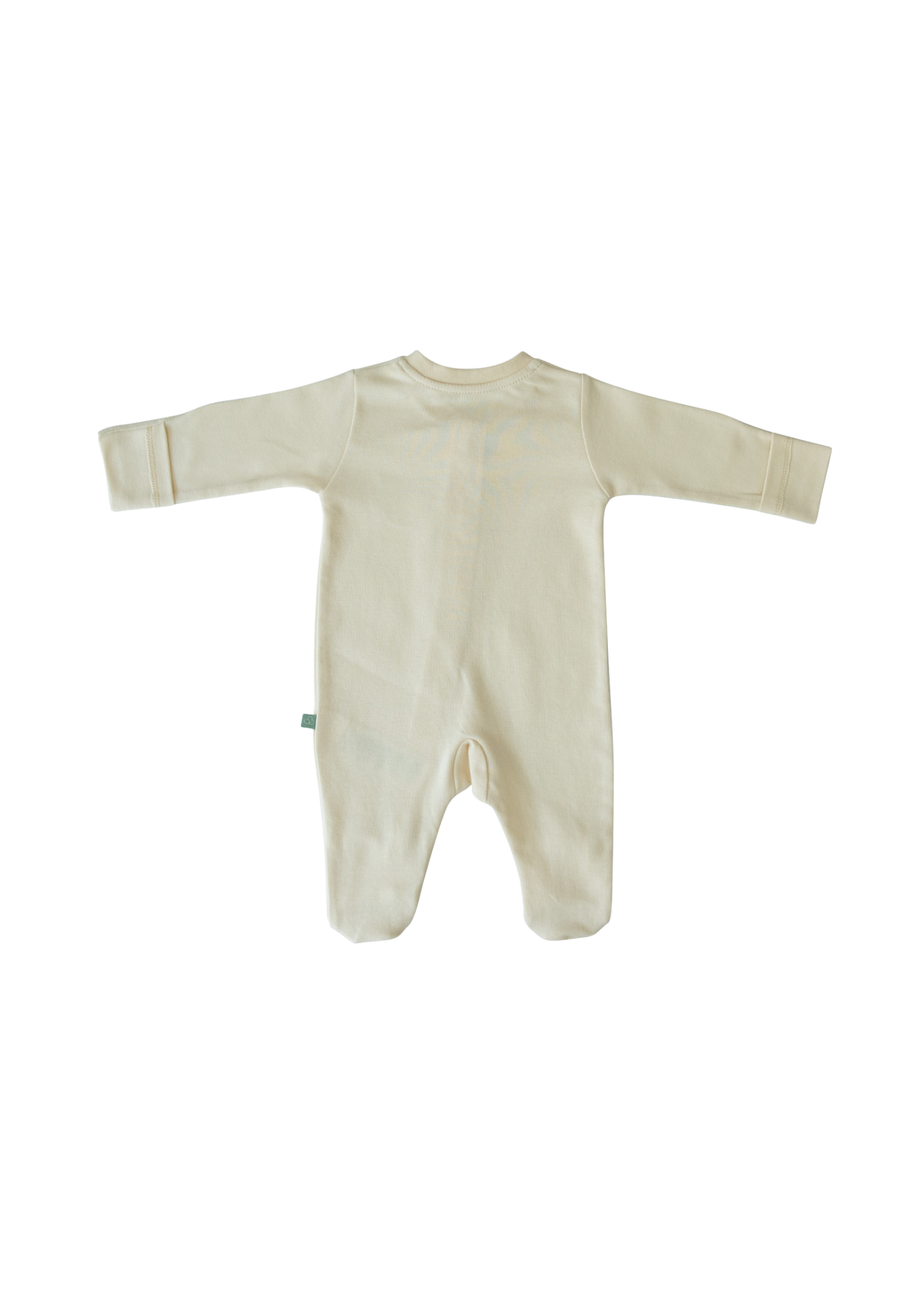 Salopeta Lunga Bumbac Organic Bej cu Fermoar si Buzunar pe Piept S57757 Kitikate