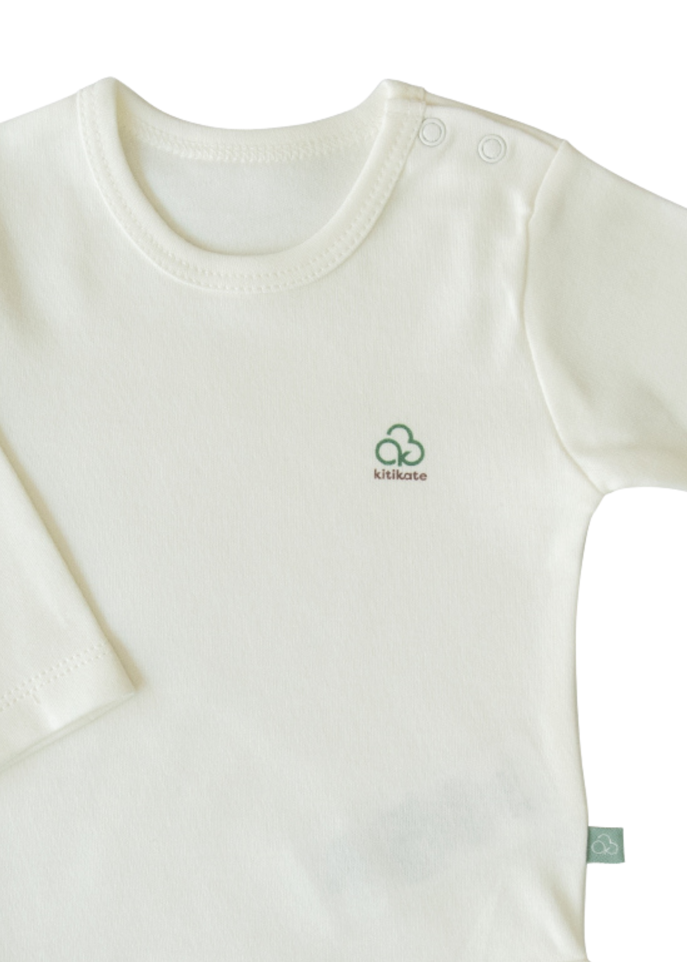 Body Maneca Lunga Crem Bumbac Organic Extensibil S38558 Kitikate