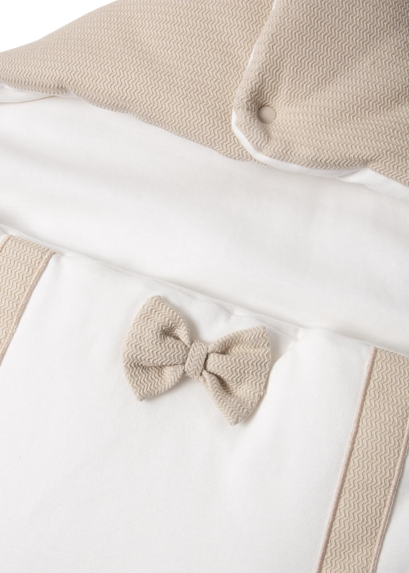 Set 3 Piese Portbebe Crem cu Bej Baby King P548 Bebetto