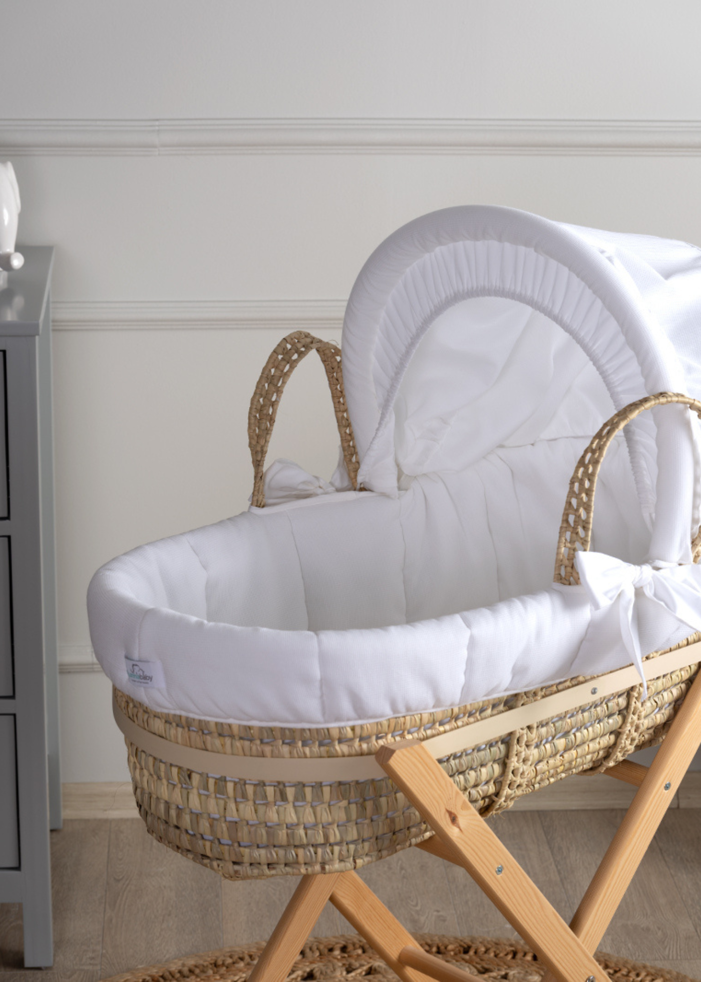 Set Cosulet Moses cu Suport Alb 85 Cm 9891 FunnaBaby