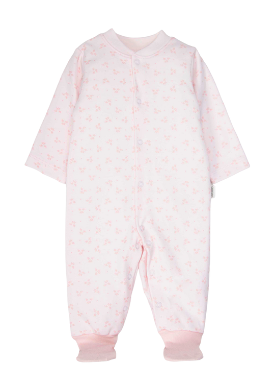 Salopeta cu Botosei Roz cu Floricele Cute Girl pentru Fetite T4330 – Bebetto