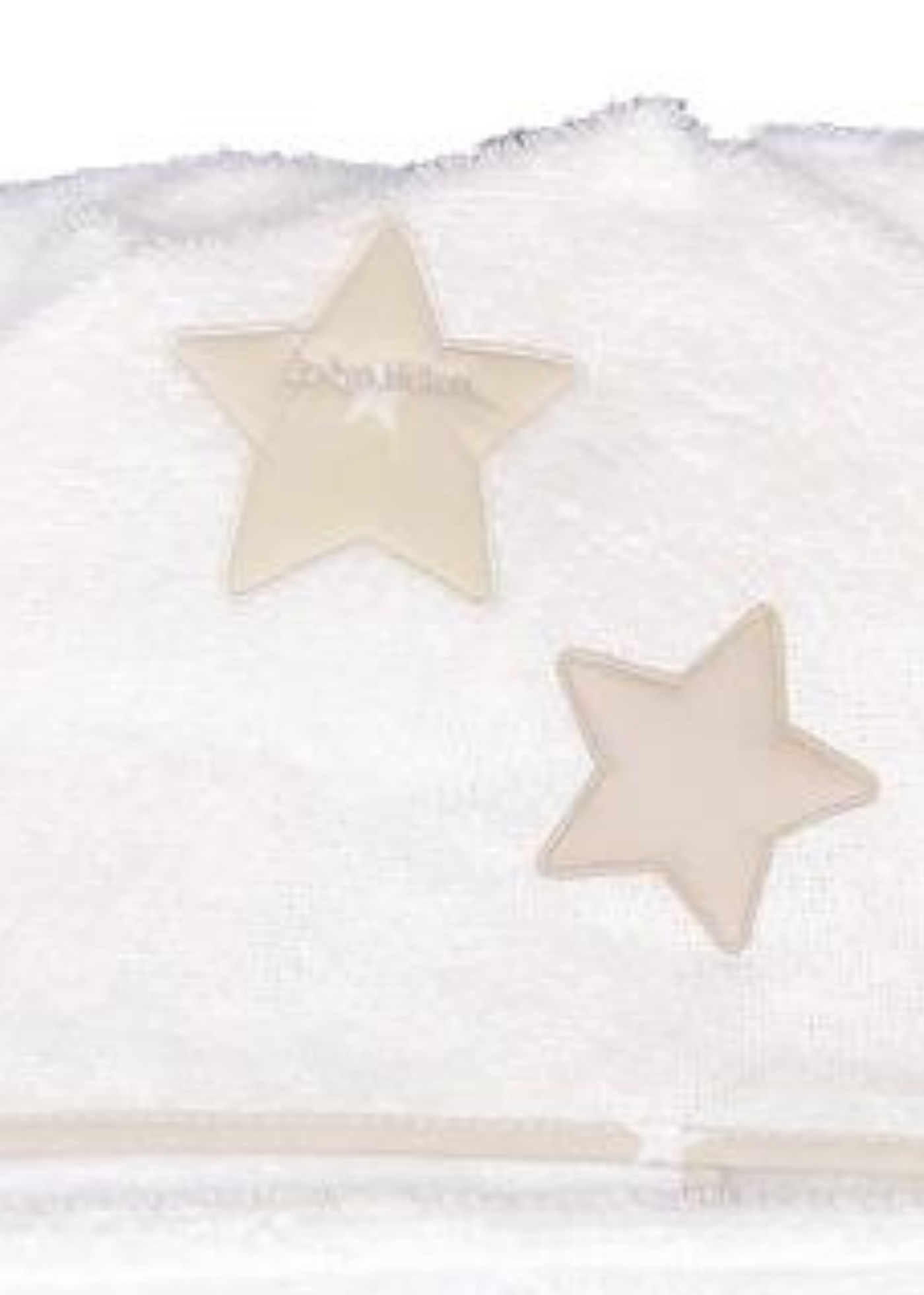 Halat de Baie Alb cu Stelute Bej M – ½ Ani D900MD50 Andy&Hel