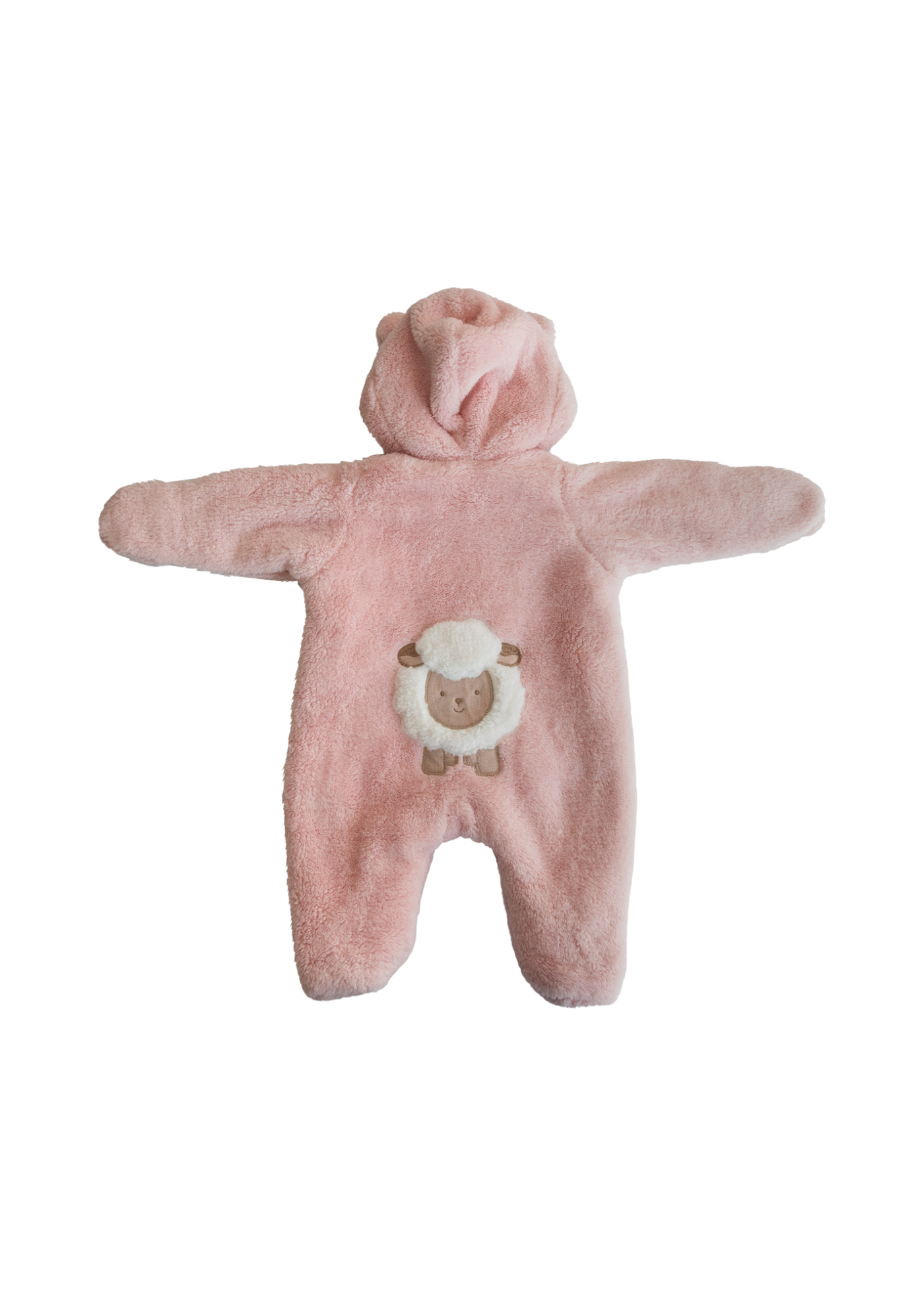 Combinezon Roz din Plus cu Fermoar si Gluga S60343 Kitikate