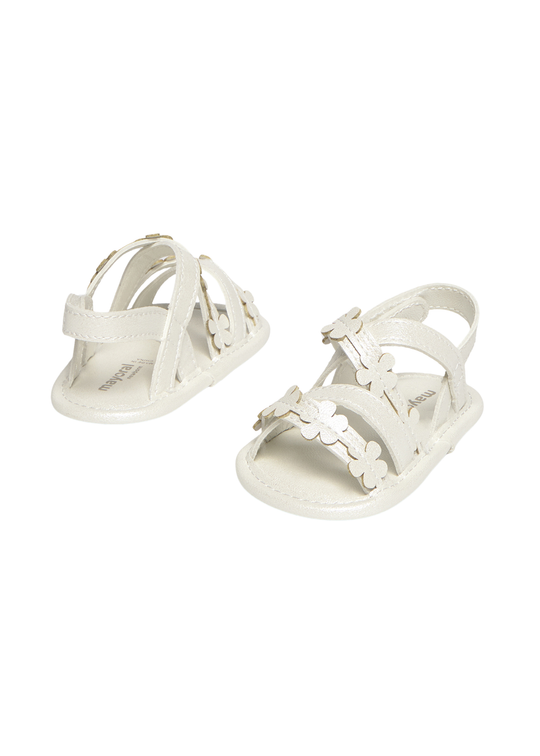Sandale Ivory cu Bretele si Flori 9094 Mayoral