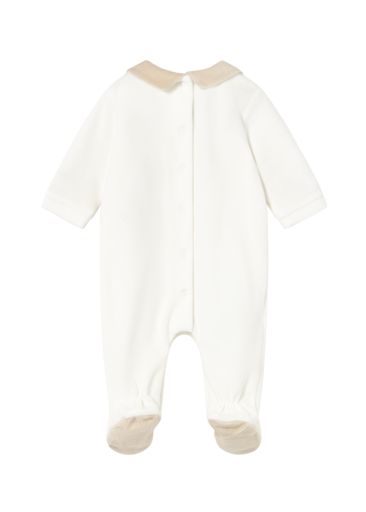 Salopeta Lunga Velur Crem cu Masini 2716 Mayoral