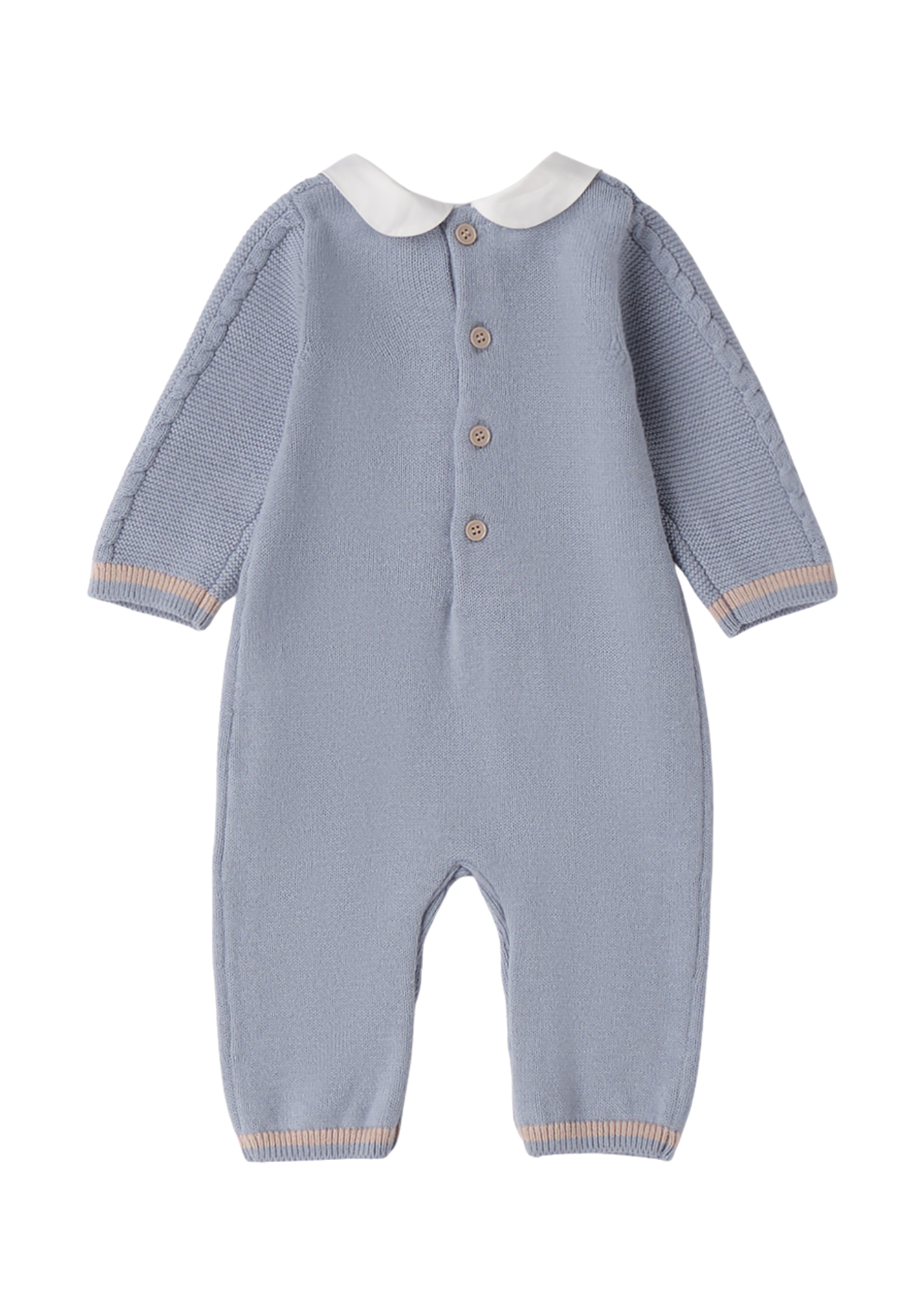 Salopeta Lunga Tricotata Albastra 3.F690/00 Minibanda