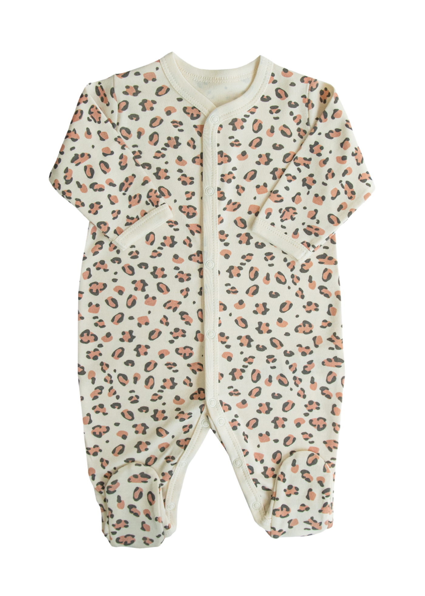 Salopeta Lunga Imprimeu Leopard cu Turban S60252 Kitikate