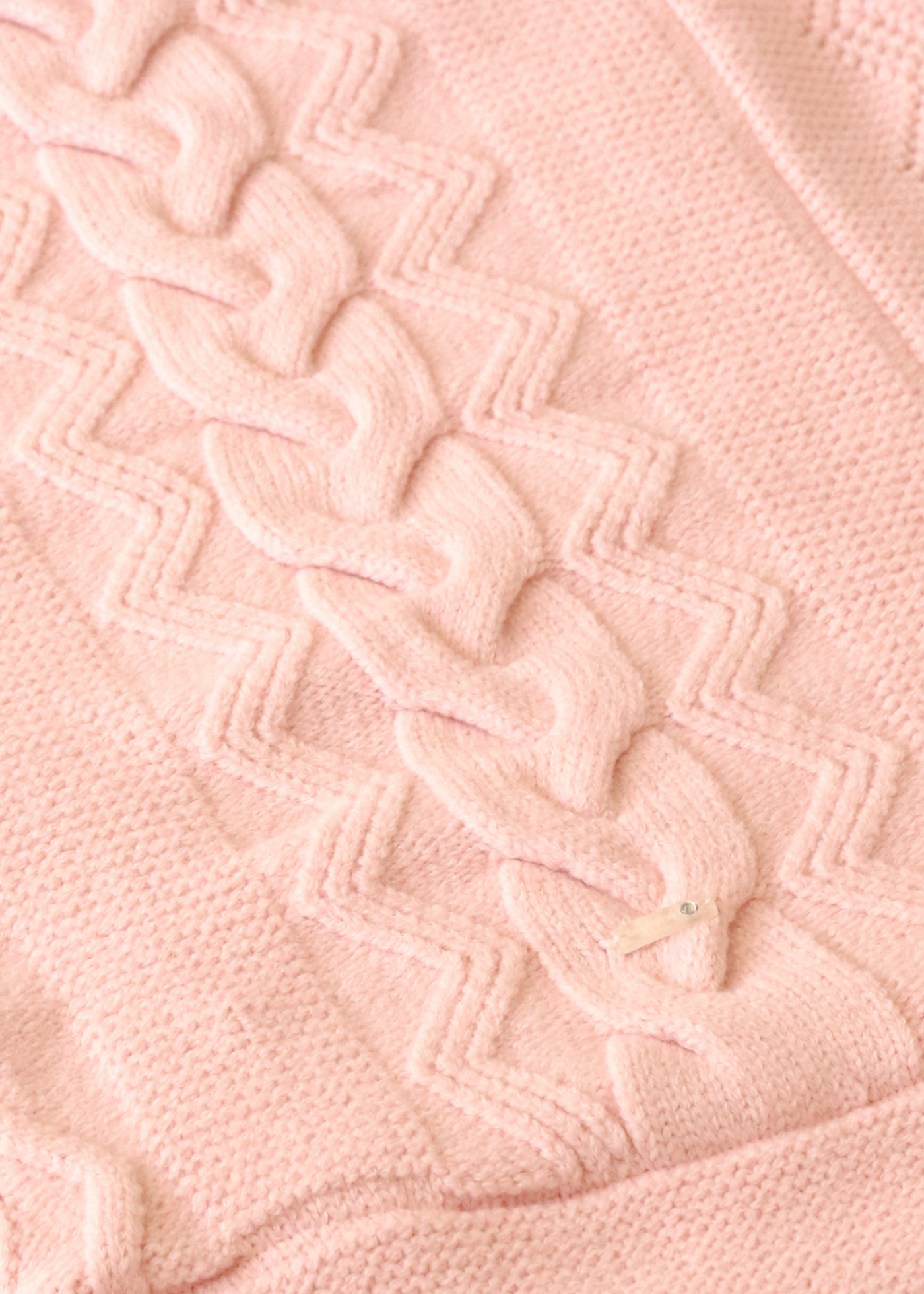 Patura Roz din Lana Merinos cu Captuseala din Blana 9709 Leo King