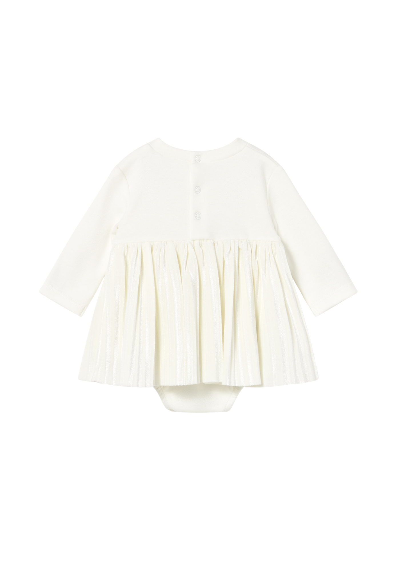 Body Crem cu Maneca Lunga cu Fusta din Catifea 2812 Mayoral