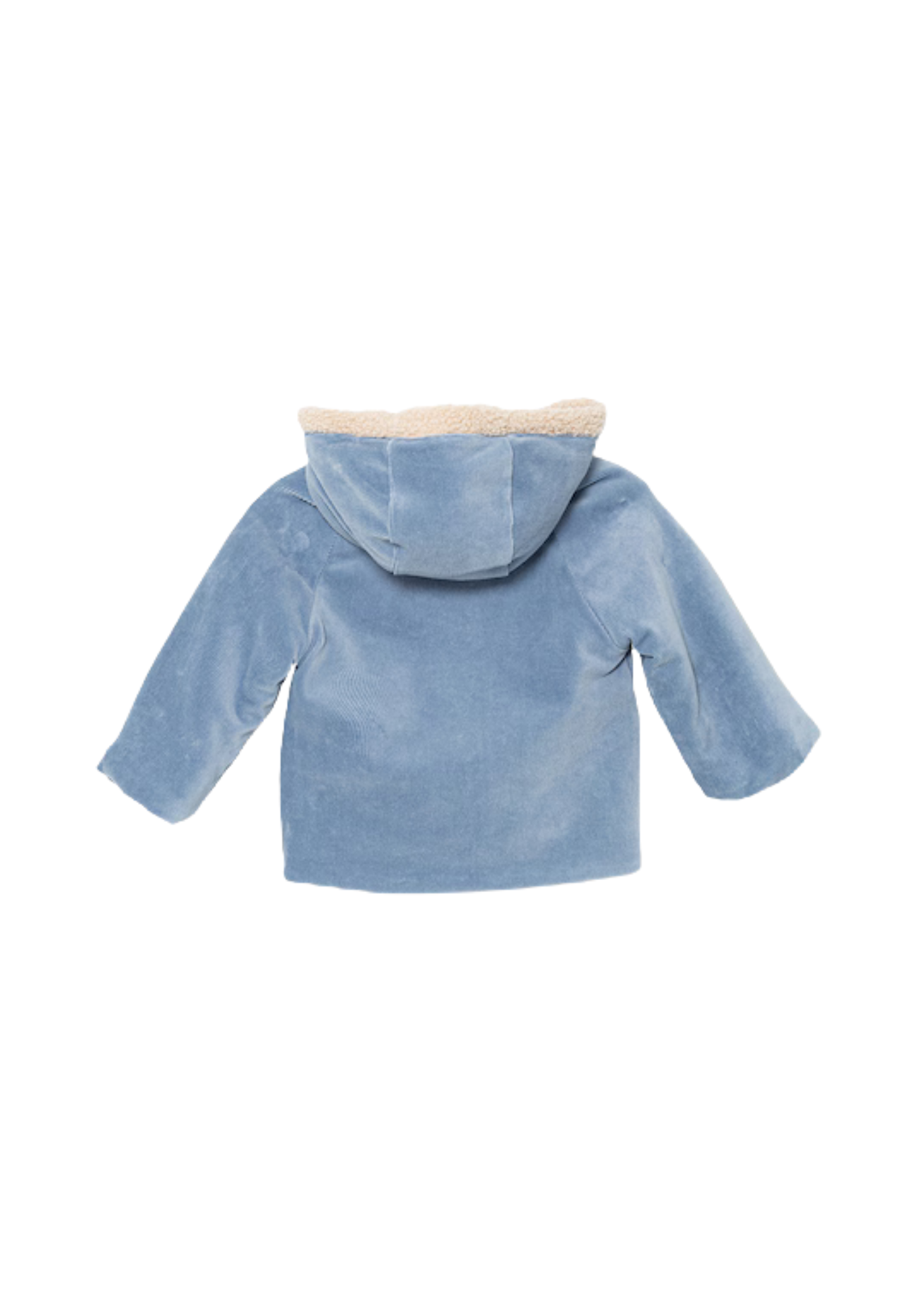 Geaca Reversibila din Plus Bleu cu Bej cu Gluga si Fermoar 2496 Mayoral