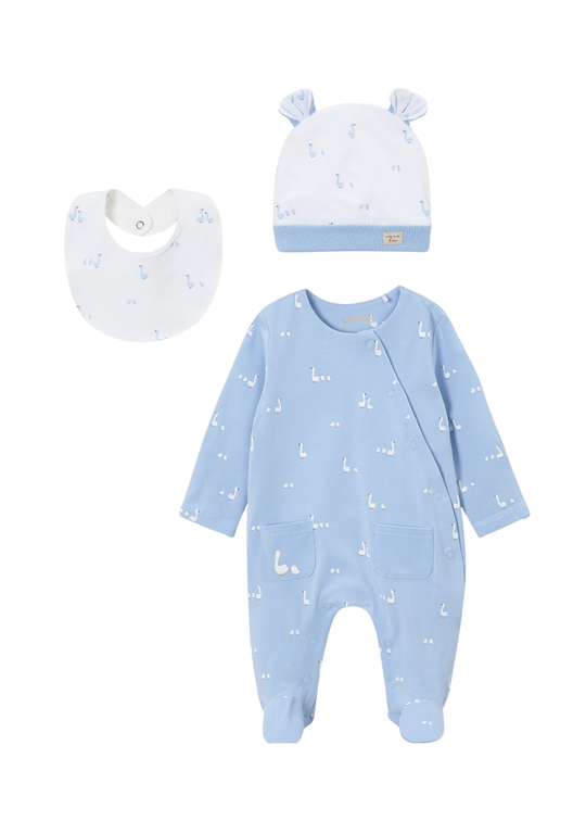 Set 3 Piese, Salopeta Bleu cu Gasca 1728 Mayoral