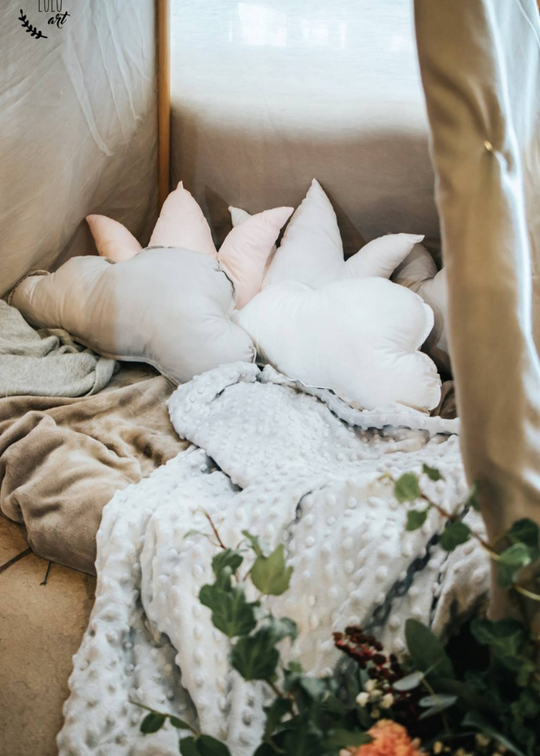 Decorative pink pillow with rainbow and anti-allergic filling 1162-5002 Dada&amp;Rocco