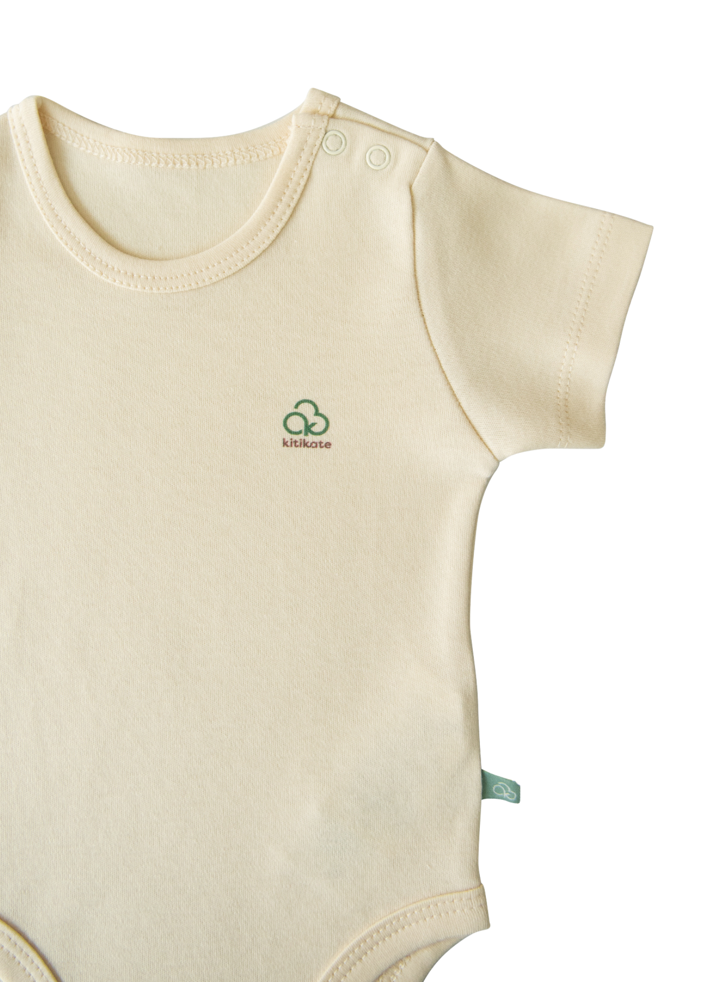 Body Maneca Scurta Bej Bumbac Organic Extensibil S38756 KitiKate