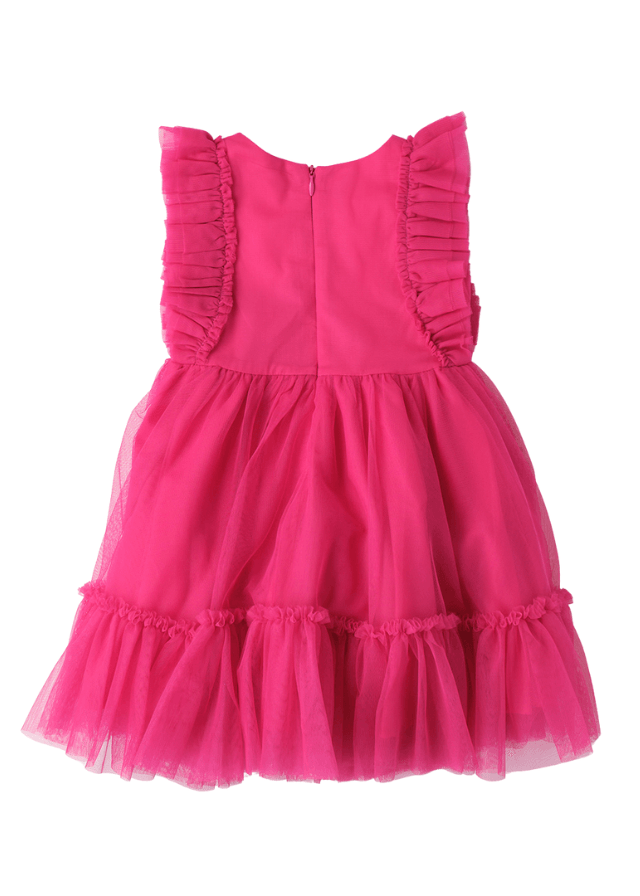 Rochie Fucsia din Tulle 8316 iDO - Camera Bebelusului