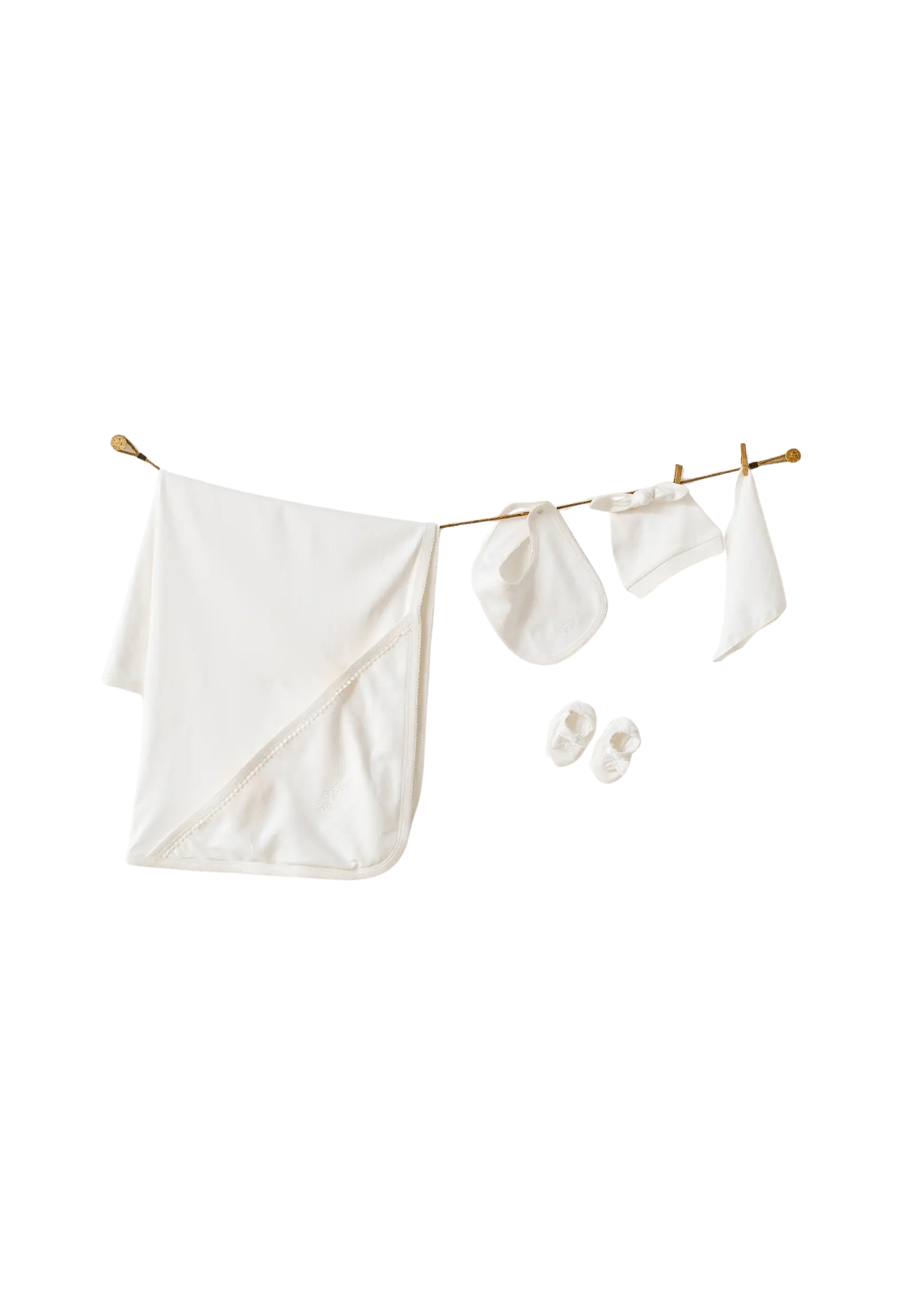 Set 10 Piese Maternitate Crem Bumbac Organic AC25541GOTS Andywawa