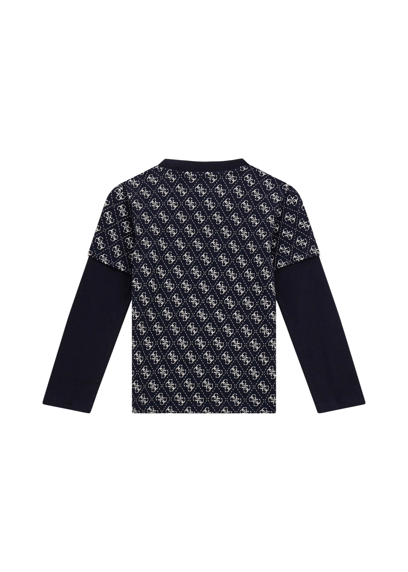 Bluza Bleumarin cu Maneca Lunga Imprimeu Monograma N5YI09 K8HM4 P7SR Guess