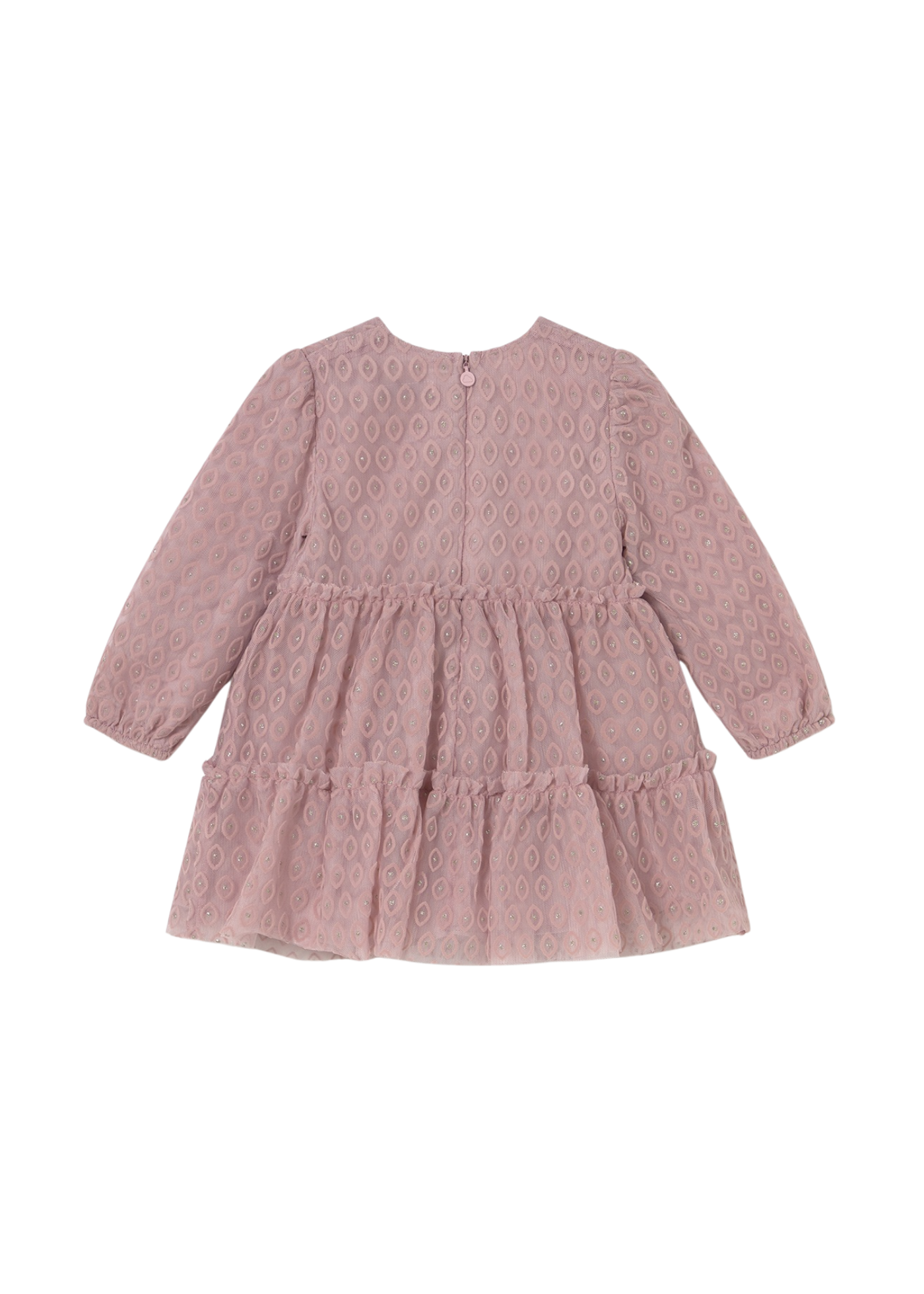 Rochie din tulle Roz Pudra cu Maneca Lunga 2907 Mayoral