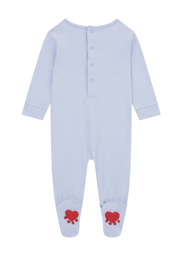 Salopeta Lunga din Bumbac Bleu cu Urs H5YW11 KA6W4 G7N1 Guess