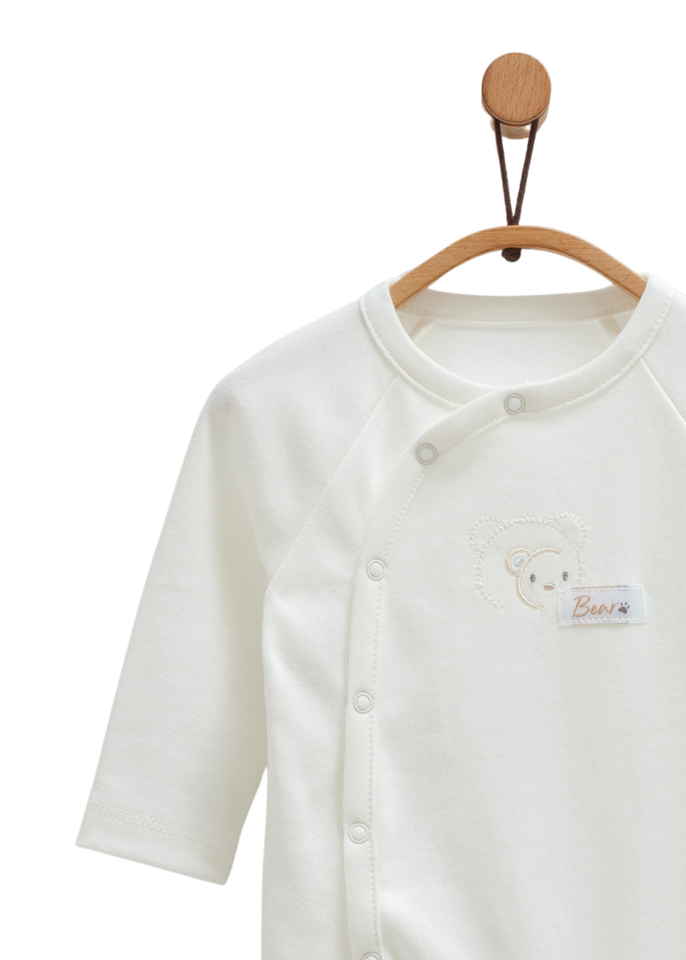 Salopeta Lunga Crem cu Urs TE1458 Mell Sweet Baby