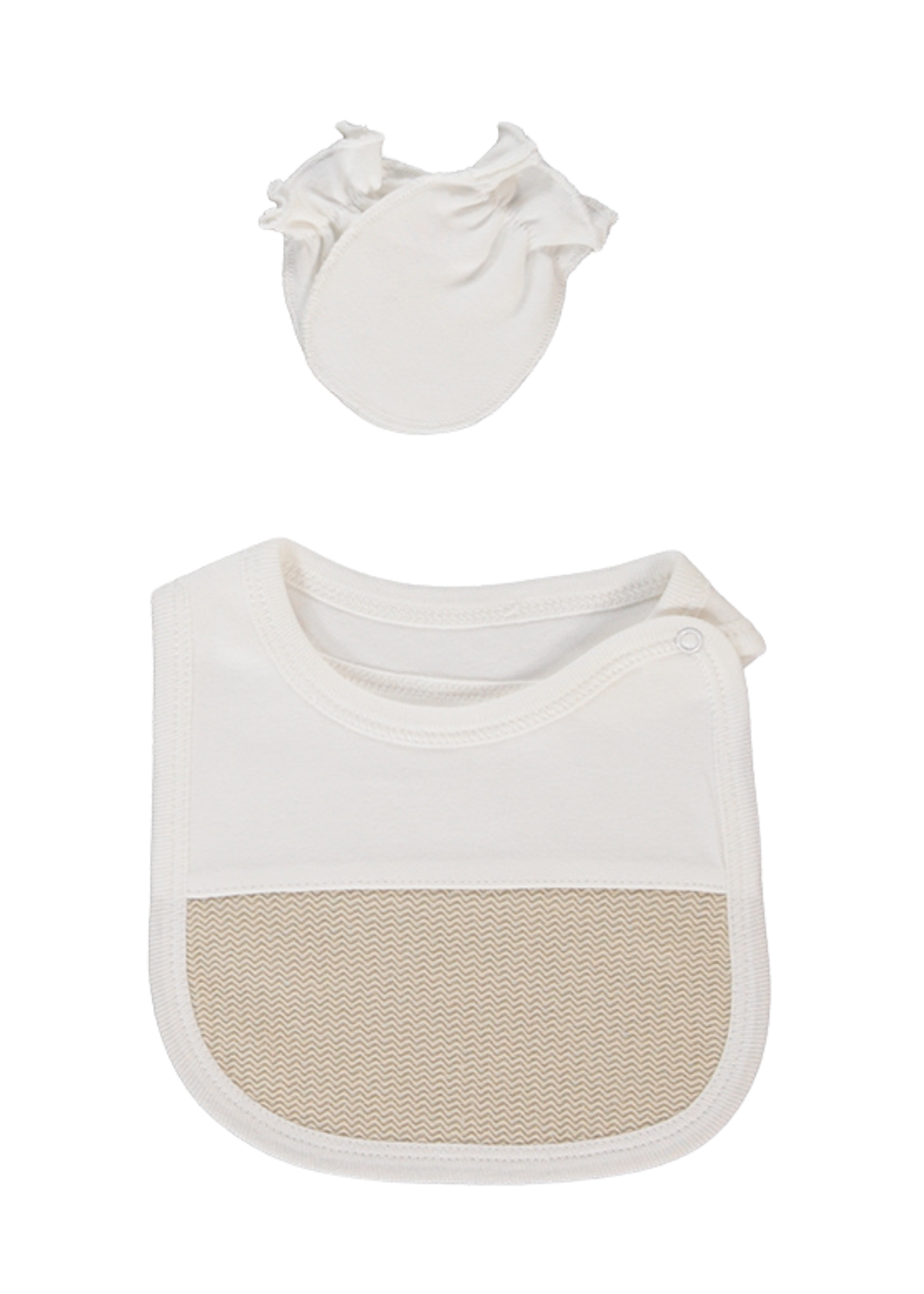 Set 5 Piese Nou Nascut Crem cu Bej Baby King Z1056 Bebetto