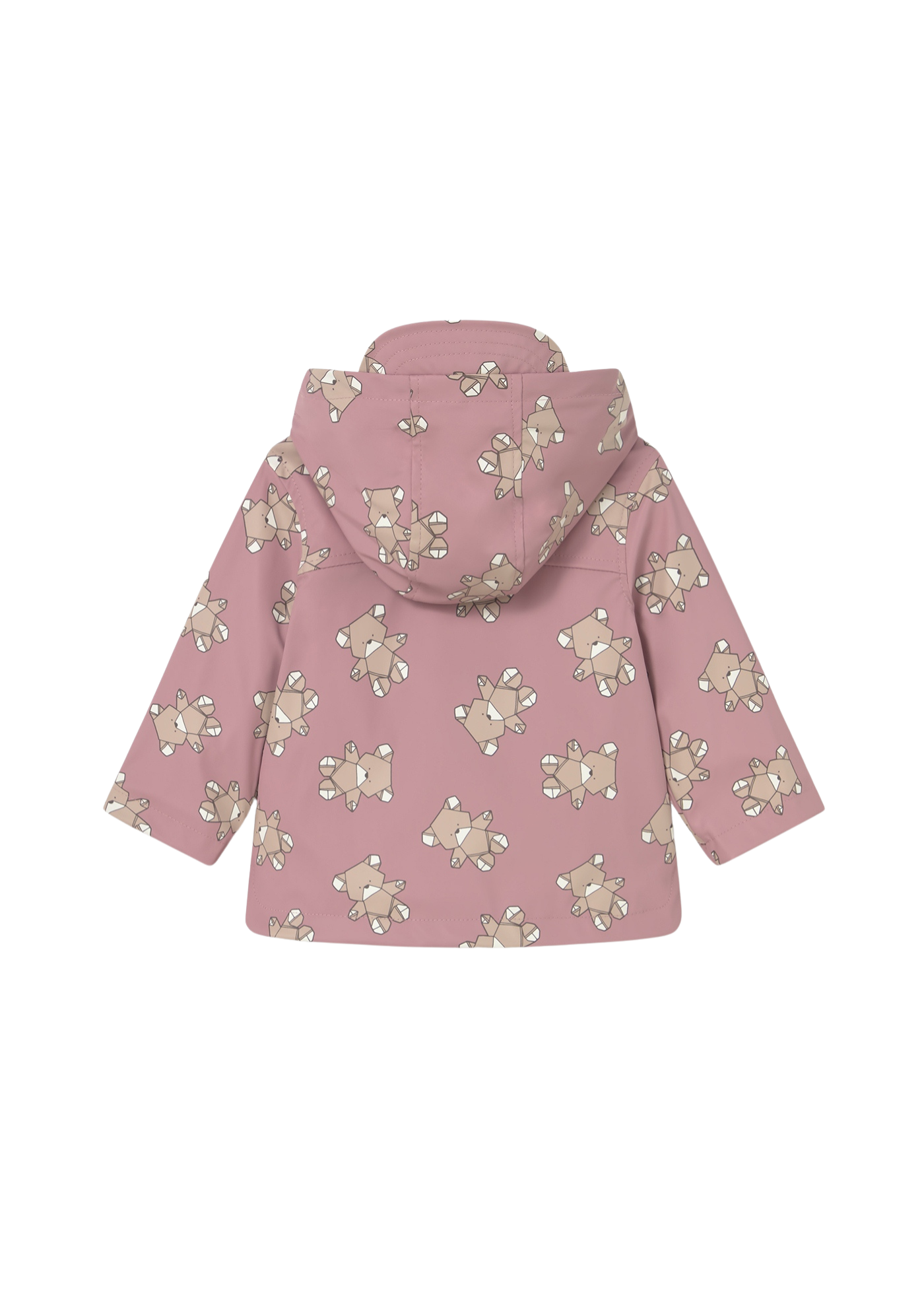Pelerina Roz Pudra Impermeabila cu Captuseala Imprimeu Ursi 2439 Mayoral