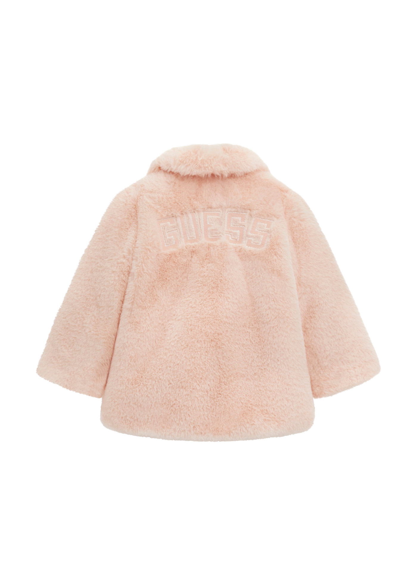 Palton din Blana Ecologica Roz K5BL00 WHGO0 G60N Guess