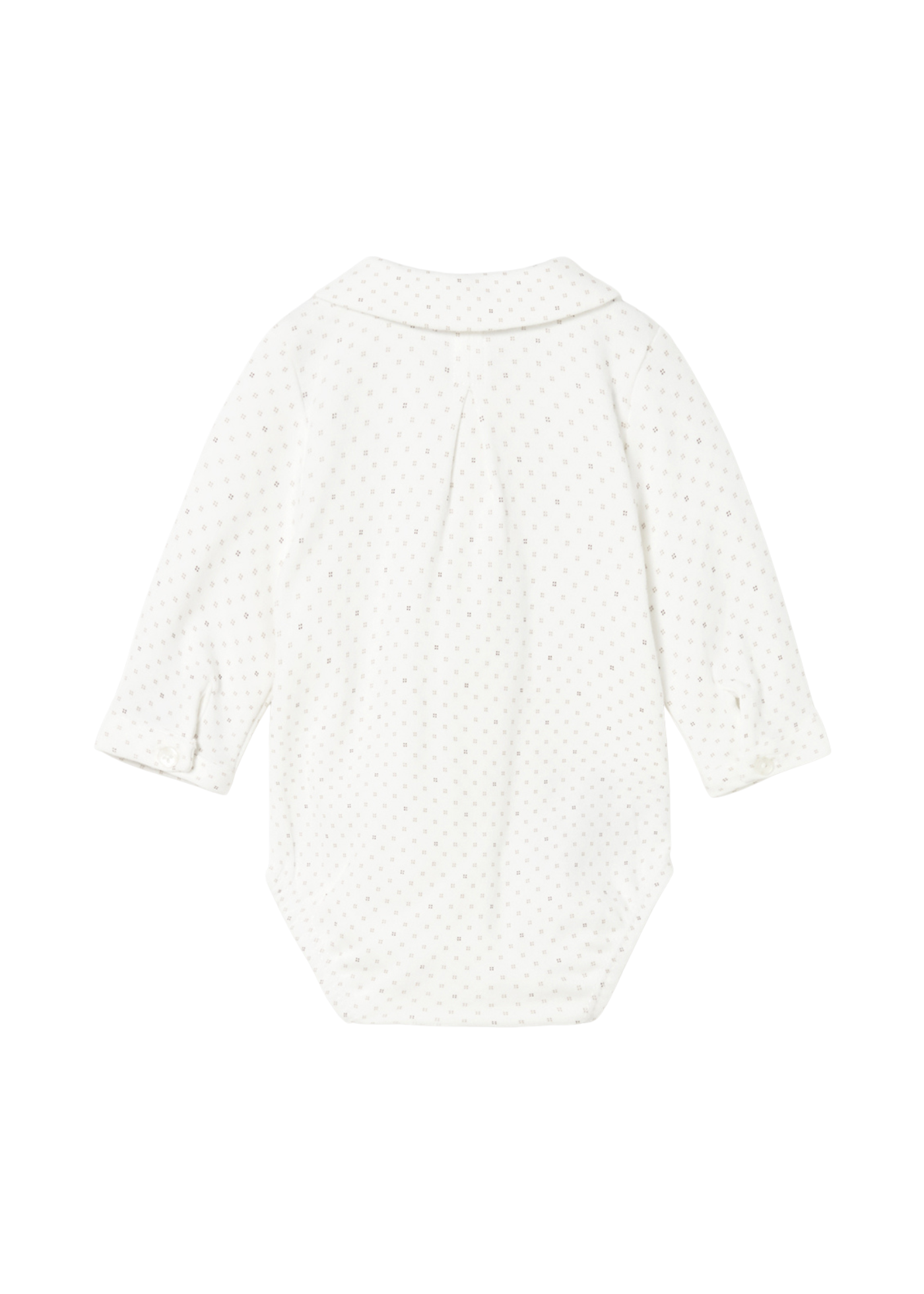 Body Crem cu Guler si Maneca Lunga cu Imprimeu Bej 2727 Mayoral