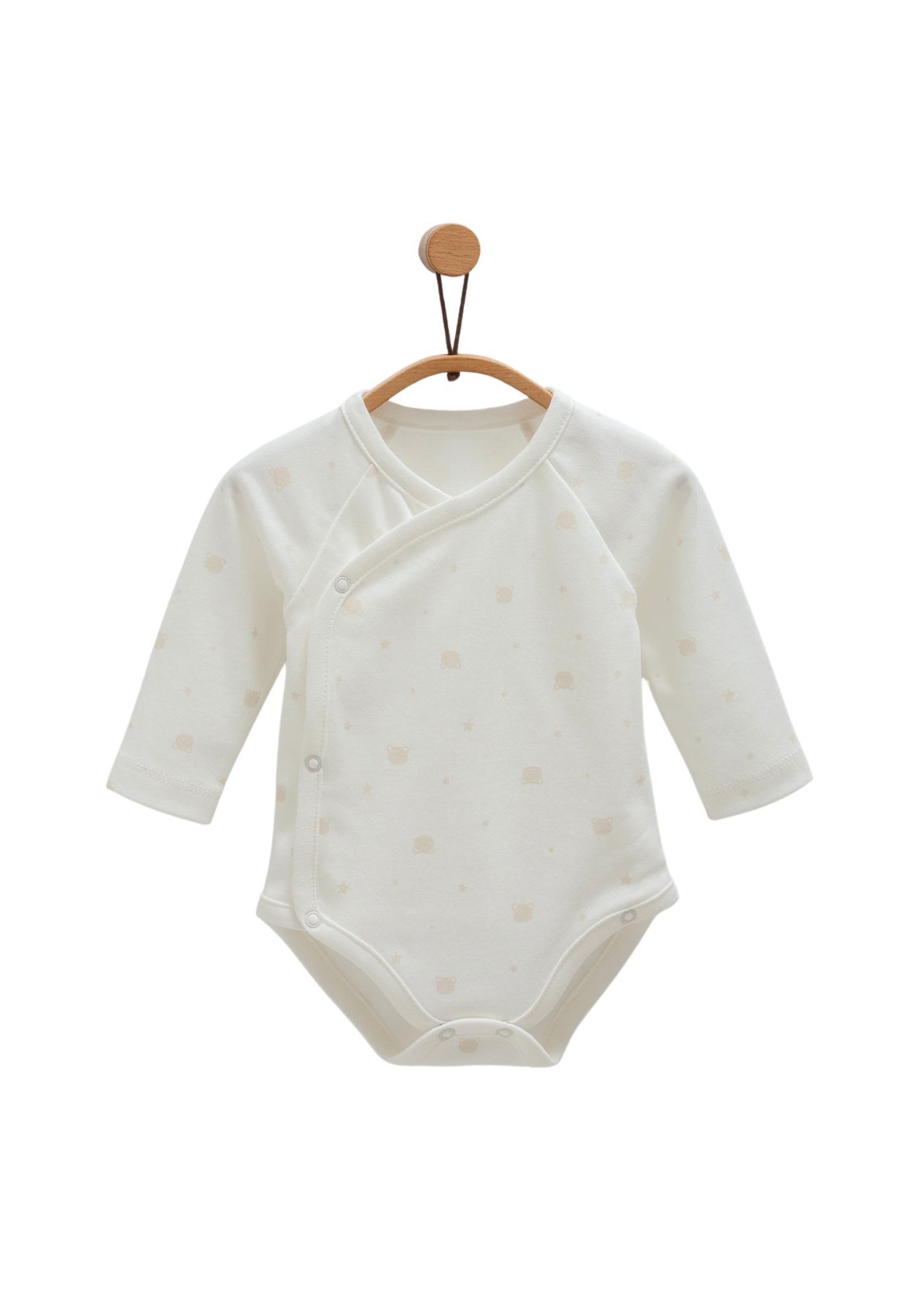 Set 2 Body cu Maneca Lunga Crem cu Ursi BE1461 Mell Sweet Baby