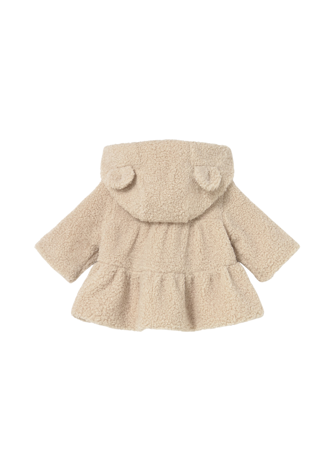 Hanorac din Plus Bej cu Gluga si Fermoar 2413 Mayoral