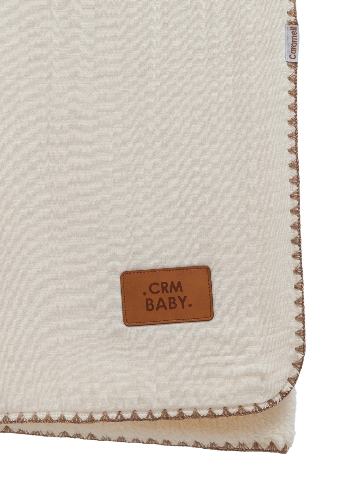 Patura Calduroasa Bej din Muselina si Plus BTE2119 85 x 90 cm Mell Sweet Baby