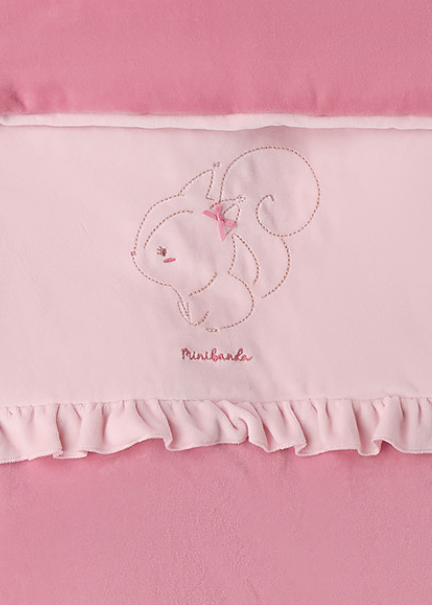 Pled Matlasat Velur Roz cu Veverita 3.F360/00 Minibanda