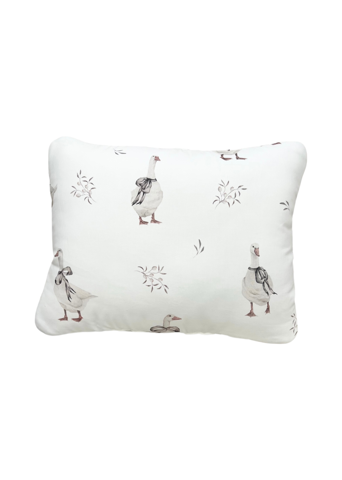 Set Perna si Pilota pentru Patut Albe cu Imprimeu Pasari Dora&White 1110-1001 Dada&Rocco