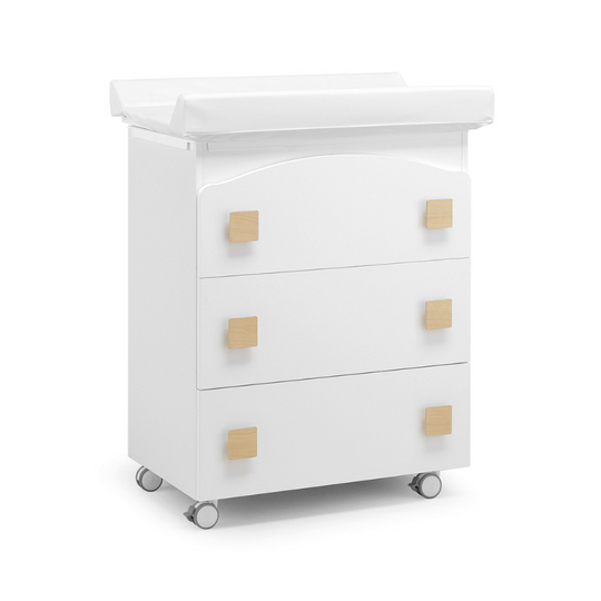 Elegant Design Evolution dressing table and Detachable Cadita dressing table White &amp; Natural 