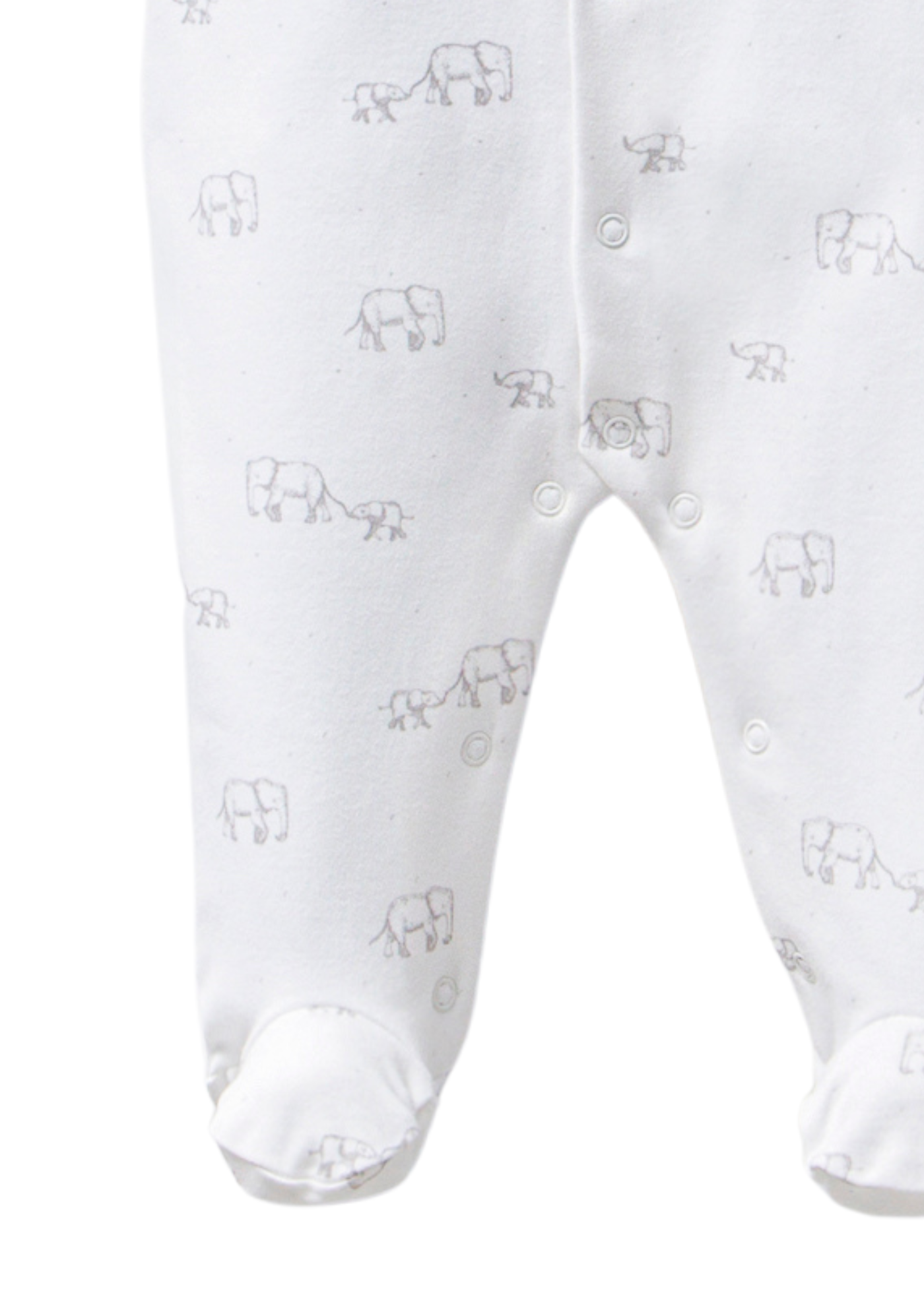 Salopeta Lunga Alba cu Imprimeu Gri Elefanti USB2325 Us Polo Assn