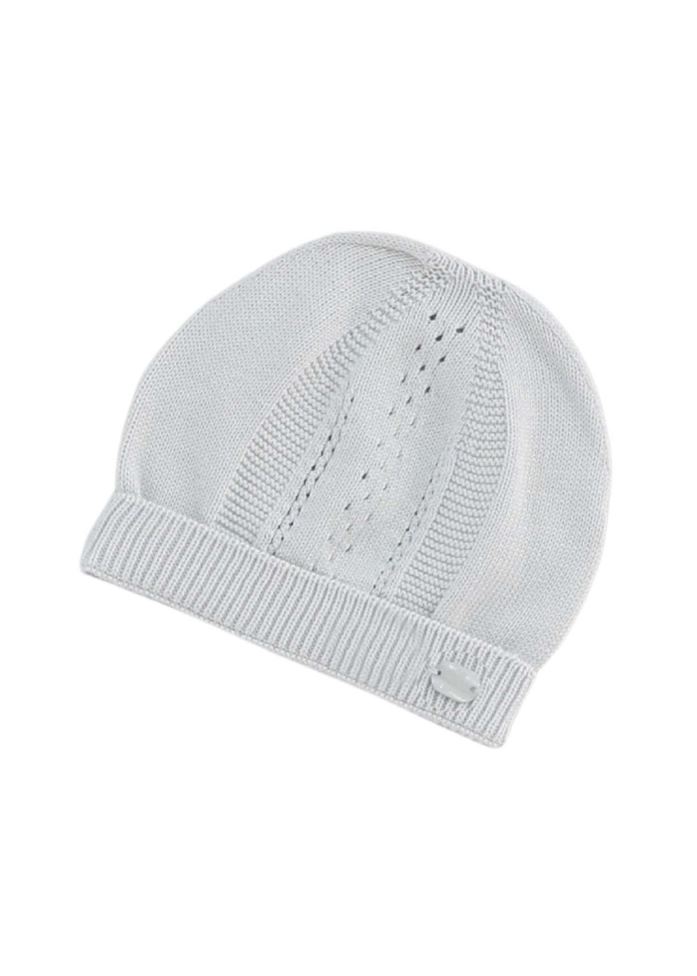 Salopeta Tricotata Lunga Gri cu Fes 7440 Leo King