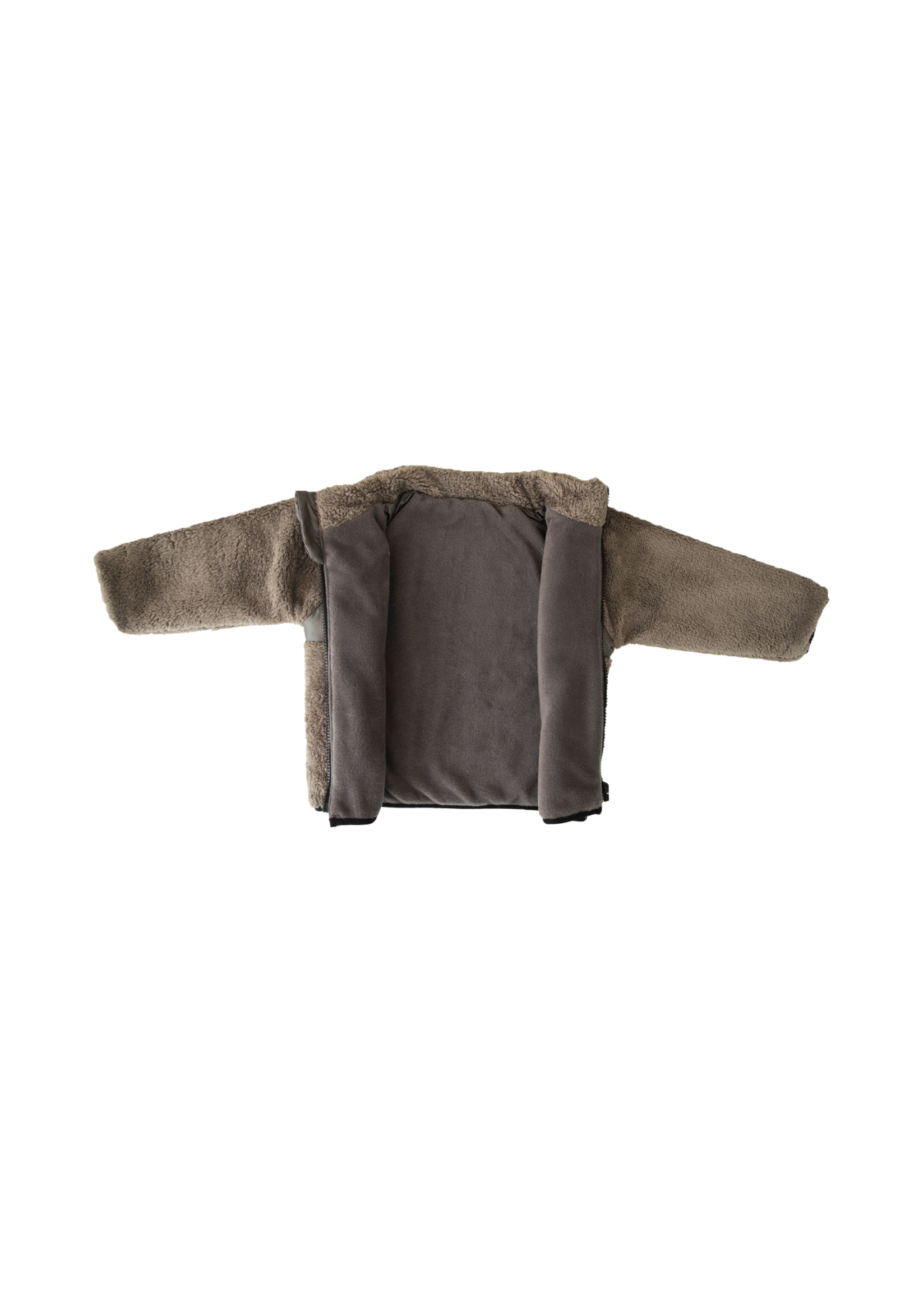 Geaca din Plus Maro cu Fermoar S15108 Kitikate