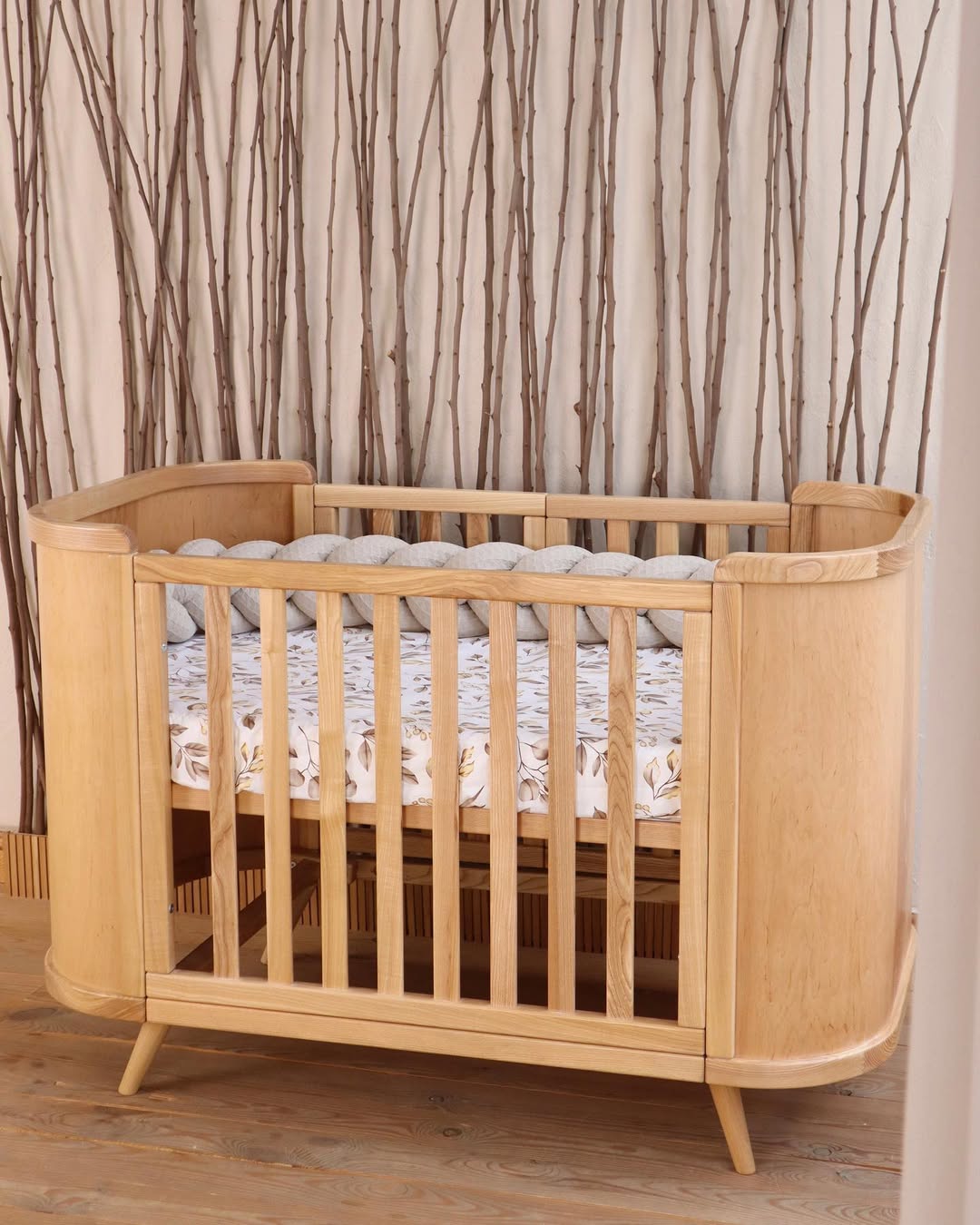 Patut bebelusi evolutiv cosleeper lemn Natur Boho Simplu culoar Natural Ingvart