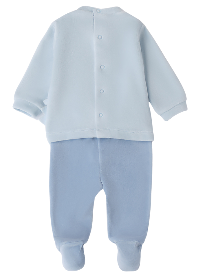 Set 2 Piese Pijama Velur Bleu cu Dinozauri 4A150.00 iDO