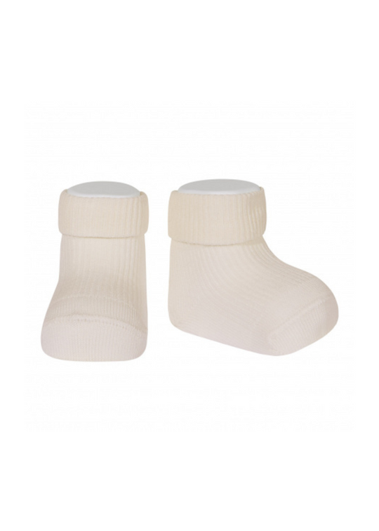 Sosete Crem pentru Bebelusi cu Manseta Bumbac 2023/3 Condor