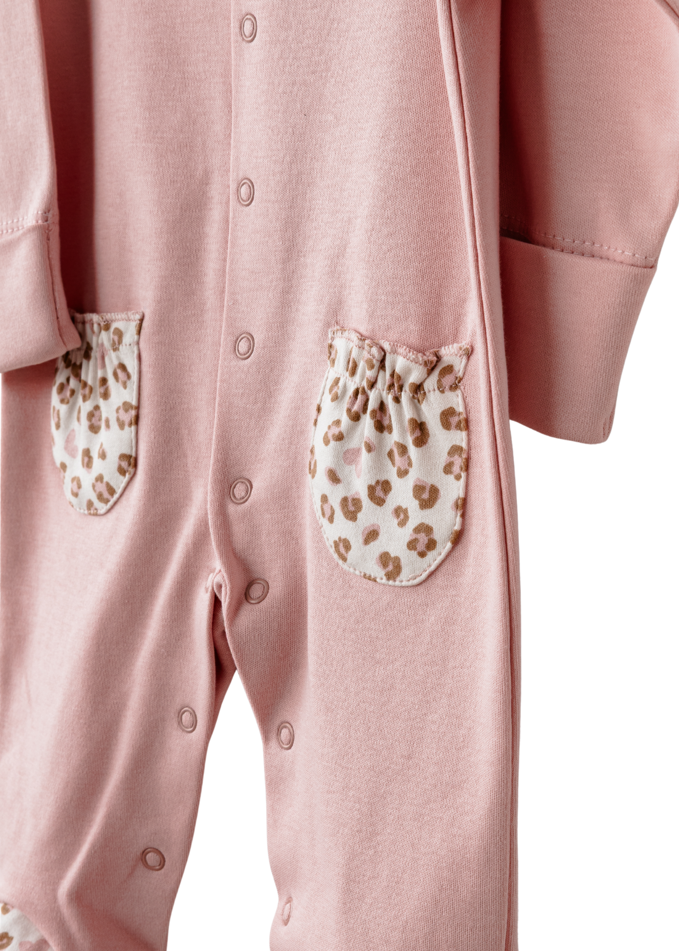 Salopeta Lunga Roz cu Buzunare Animal Print AC26240 Andywawa