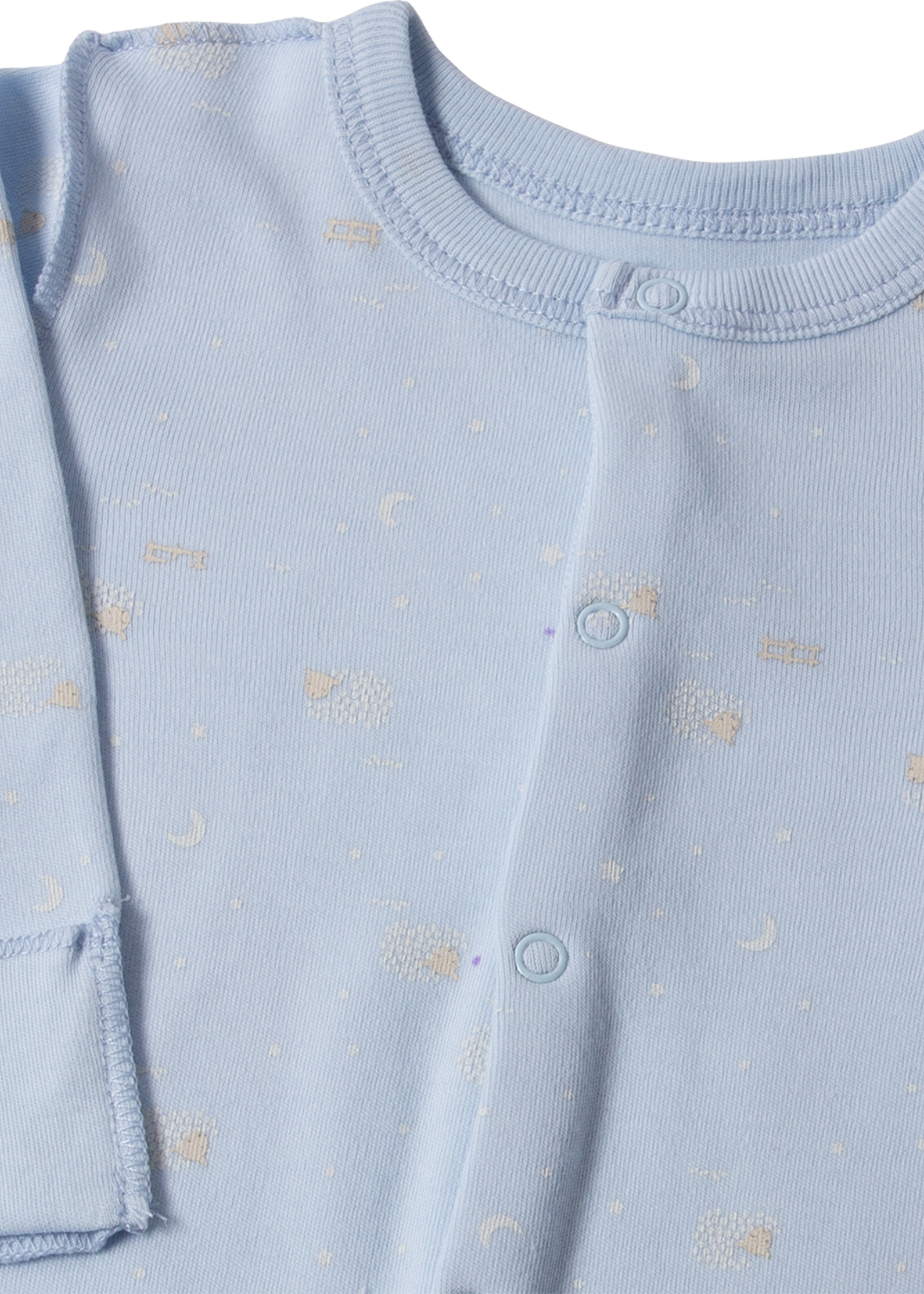 Set 10 Piese Maternitate Bleu cu Oite Z1071 Bebetto