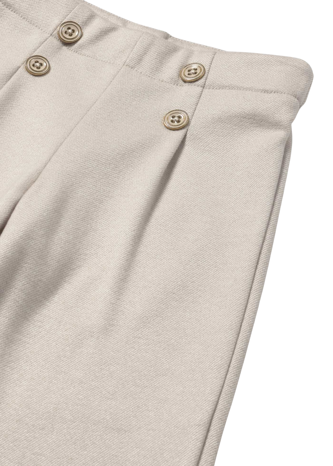 Pantaloni Lungi Bej din Twill cu Nasturi Aurii 2588 Mayoral