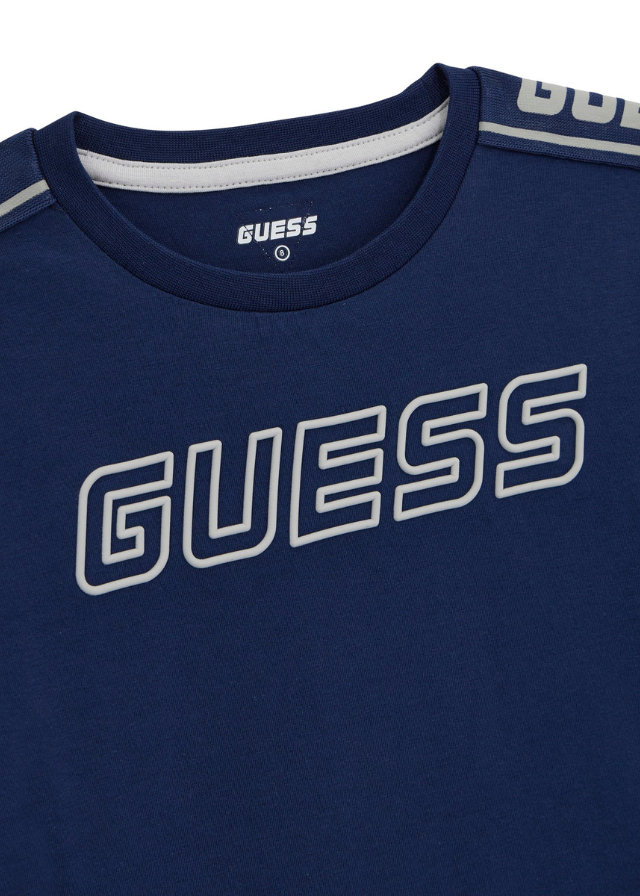 Tricou Albastru cu Maneca Scurta L4YI50 J1314 G7R1 Guess