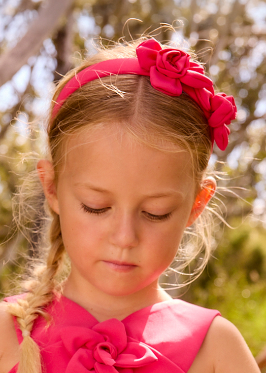 Bentita Bleumarin cu Flori Crem 10199 Mayoral