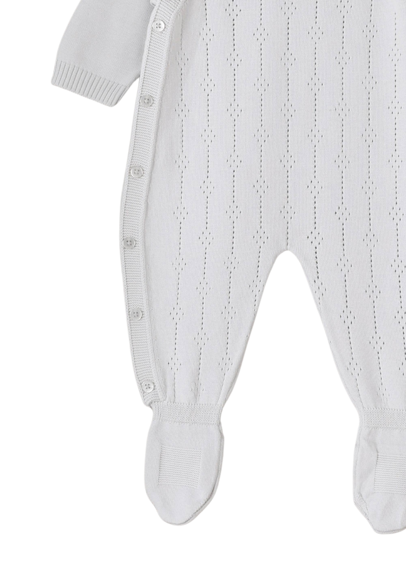 Salopeta Tricotata Lunga Bleu cu Fes 7434 Leo King