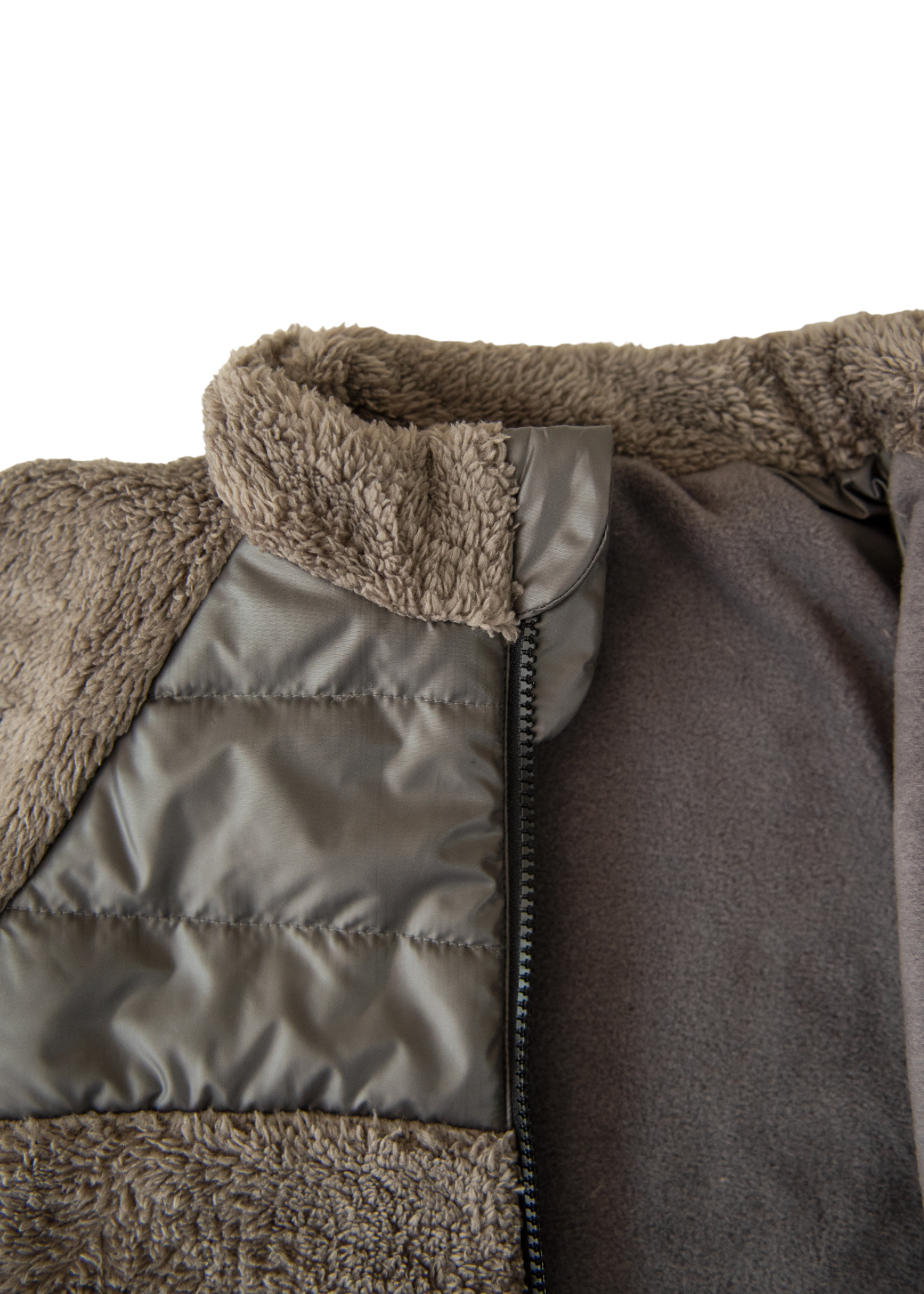 Geaca din Plus Maro cu Fermoar S15108 Kitikate